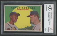 Hank Aaron / Eddie Mathews 1959 Topps #212 Fence Busters (BCCG 8) at PristineAuction.com