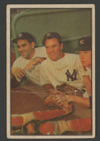 Yogi Berra / Hank Bauer / Mickey Mantle 1953 Bowman Color #44 at PristineAuction.com