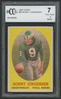 Sonny Jurgensen 1958 Topps #90 RC (BCCG 7) at PristineAuction.com