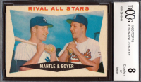 Mickey Mantle / Ken Boyer 1960 Topps #160 Rival All-Stars (BCCG 8) at PristineAuction.com