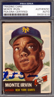 Monte Irvin Signed 1953 Topps #62 DP (PSA) at PristineAuction.com