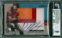 Doug Martin 2012 Topps Strata Clear Cut Rookie Relic Autographs Blue Patch #CCARDM #46/75 (BGS 9 | Autograph Graded 10) at PristineAuction.com