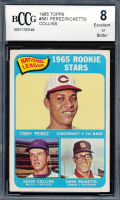 Tony Perez RC / Dave Ricketts RC / Kevin Collins RC SP 1965 Topps Rookie Stars #581 (BCCG 8) at PristineAuction.com