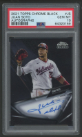 Juan Soto 2021 Topps Chrome Black Autographs #JS (PSA 10) at PristineAuction.com