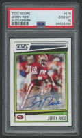 Jerry Rice 2022 Score Autograph #170 (PSA 10) at PristineAuction.com