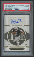 Tim Brown 2021 National Treasures Signature Gold #STIB #32/35 (PSA 10) at PristineAuction.com
