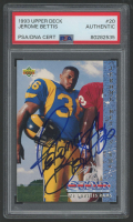 Jerome Bettis Signed 1993 Upper Deck #20 (PSA) at PristineAuction.com