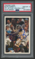 Kevin Garnett Signed 1995 Topps #237 (PSA | Autograph Graded 10) at PristineAuction.com
