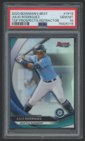 Julio Rodriguez 2020 Bowman's Best Top Prospects Refractors #TP15 (PSA 10) at PristineAuction.com
