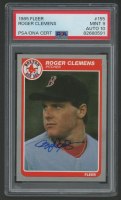 Roger Clemens Signed 1985 Fleer #155 RC (PSA 9 | Autograph Graded 10) at PristineAuction.com