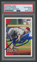 Max Scherzer Signed 2010 Topps #215 (PSA) at PristineAuction.com