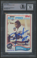 Lawrence Taylor Signed 1982 Topps #434 RC Inscribed "HOF 99" (BGS | Autograph Graded 10) at PristineAuction.com