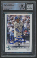 Julio Rodriguez Signed 2022 Topps Update #US44 RC (BGS | Autograph Graded 10) at PristineAuction.com