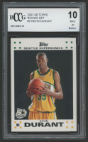 Kevin Durant 2007-08 Topps Rookie Set #2 (BCCG 10) at PristineAuction.com