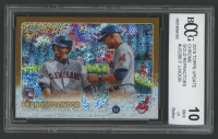 Francisco Lindor 2015 Topps Update Chrome Gold Refractors #US286 #107/250 (BCCG 10) at PristineAuction.com