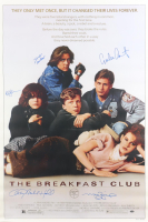 "The Breakfast Club" 27x40 Movie Poster Cast-Signed By (5) with Emilio Estevez, Molly Ringwald, Judd Nelson, & Anthony Michael Hall (Schwartz) at PristineAuction.com