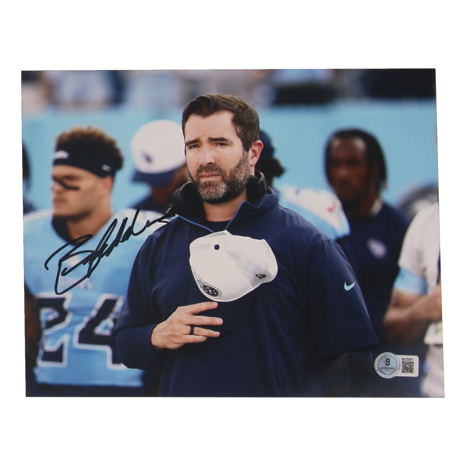 Brian Callahan Signed Titans 8x10 Photo (Beckett) at PristineAuction.com Brian Callahan Signed Titans 8x10 Photo (Beckett) at PristineAuction.com