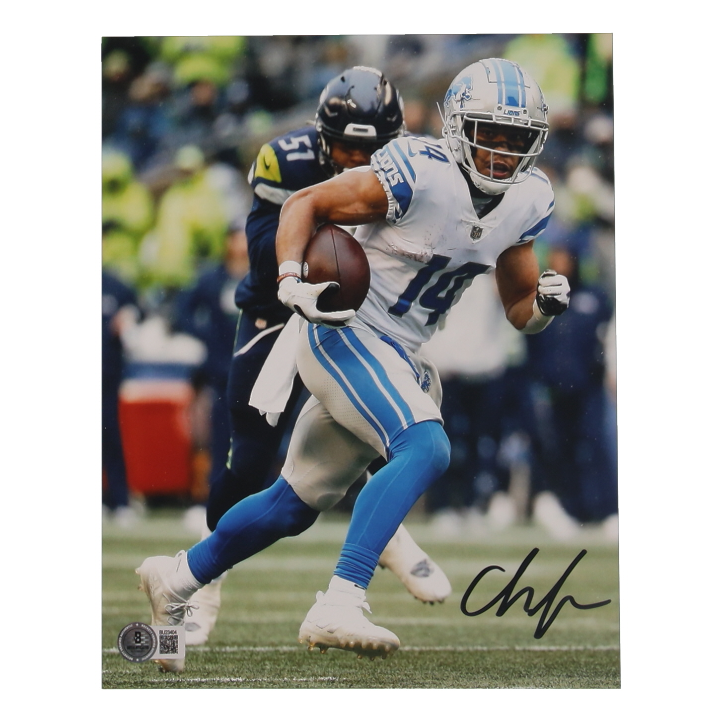 Amon-Ra St. Brown Signed Lions 8x10 Photo (Beckett) at PristineAuction.com Amon-Ra St. Brown Signed Lions 8x10 Photo (Beckett) at PristineAuction.com