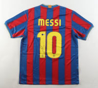 Lionel Messi Signed FC Barcelona Nike Authentic Jersey Inscribed "Leo" (Beckett) at PristineAuction.com