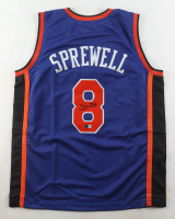 Latrell Sprewell Signed Jersey (Beckett) at PristineAuction.com