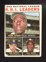 Hank Aaron/Bill White/Ken Boyer 1964 Topps #11 NL R.B.I. Leaders at PristineAuction.com