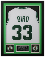 Larry Bird Signed Custom Framed Jersey Display (Beckett) at PristineAuction.com