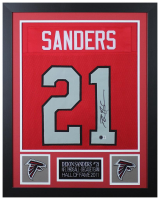 Deion Sanders Signed Custom Framed Jersey Display (Beckett) at PristineAuction.com