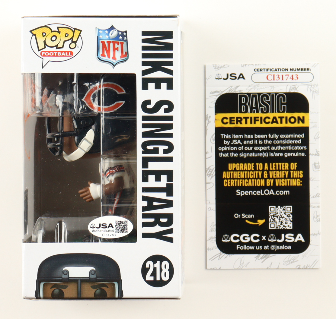 Mike Singletary Signed "Bears" #218 Funko Pop! Vinyl Figure (JSA) at PristineAuction.com Mike Singletary Signed "Bears" #218 Funko Pop! Vinyl Figure (JSA) at PristineAuction.com