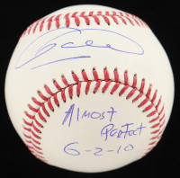 Armando Galarraga Signed OML Baseball Inscribed "Almost Perfect 6-2-10" (Schwartz) at PristineAuction.com