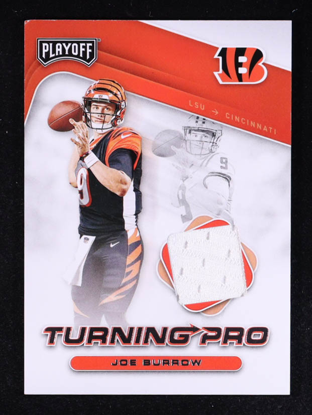 Joe Burrow 2020 Playoff Turning Pro Memorabilia #1 RC at PristineAuction.com Joe Burrow 2020 Playoff Turning Pro Memorabilia #1 RC at PristineAuction.com