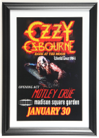 1984 "Ozzy Osbourne: Bark at the Moon" World Tour Custom Framed Poster at PristineAuction.com