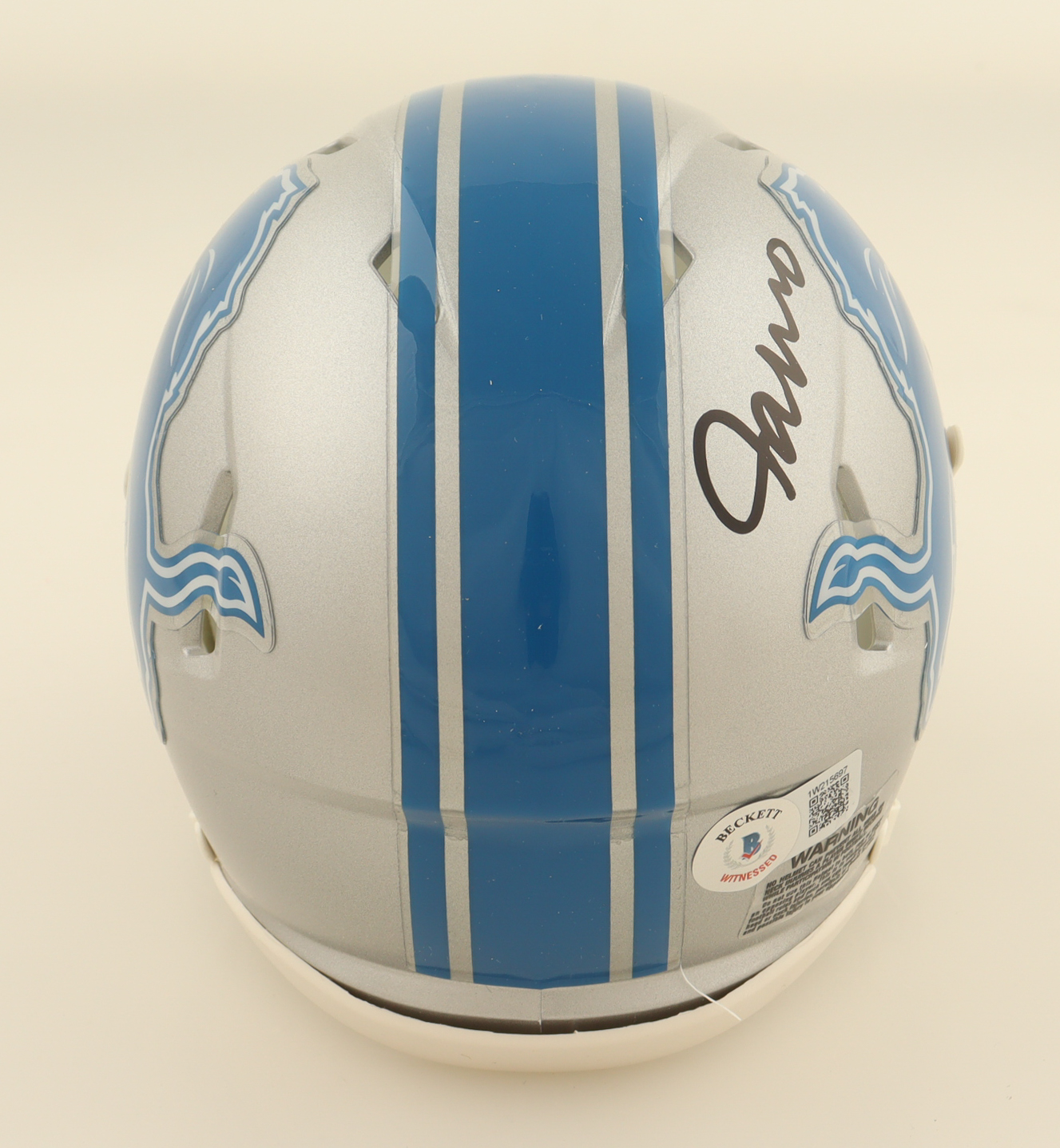 Jameson Williams Signed Lions Speed Mini Helmet (Beckett) at PristineAuction.com Jameson Williams Signed Lions Speed Mini Helmet (Beckett) at PristineAuction.com