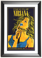 1993 "Nirvana: Come As You Are" Seattle Concert Custom Framed Poster at PristineAuction.com