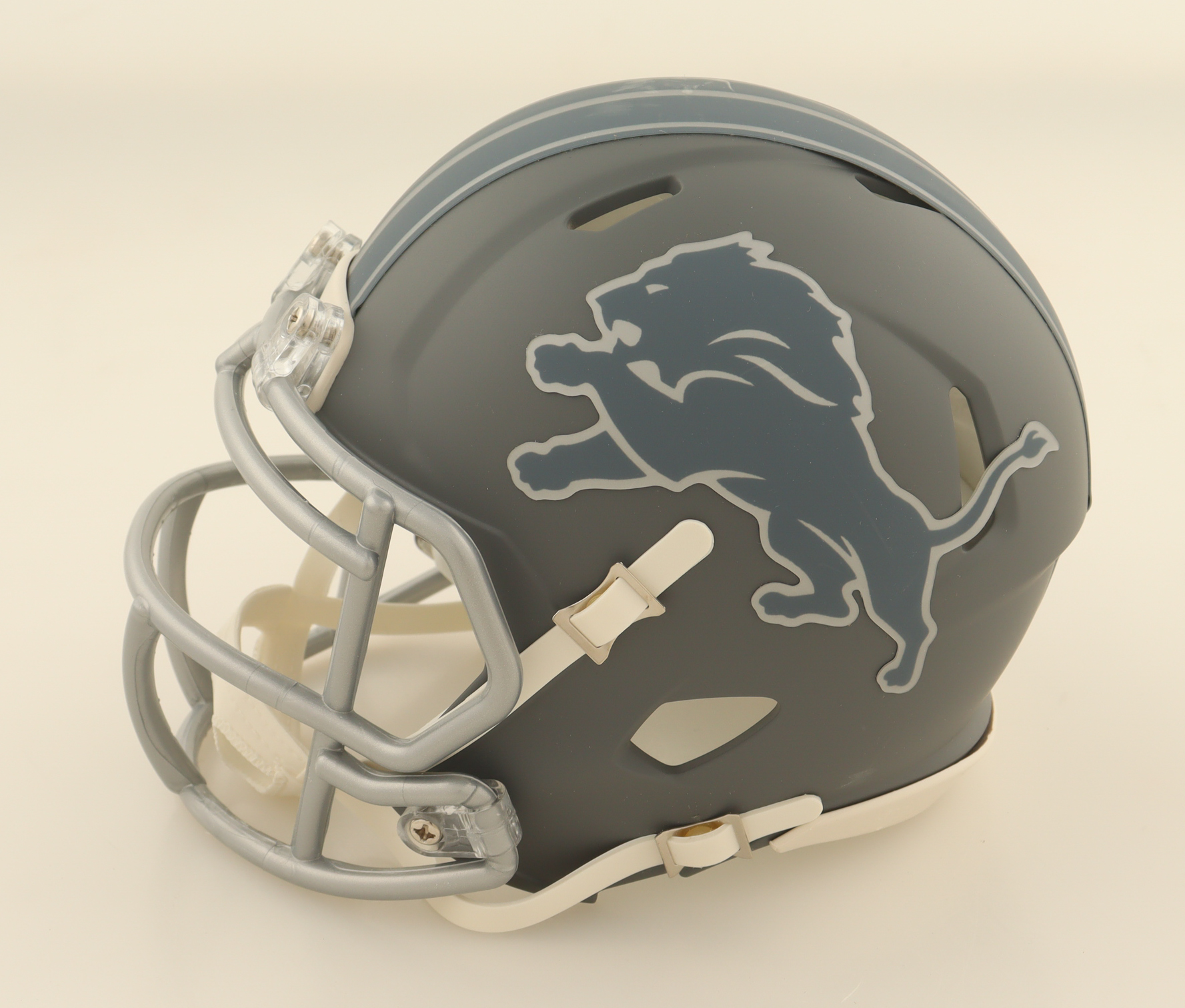 Jake Bates Signed Lions Slate Alternate Speed Mini Helmet (Beckett) at PristineAuction.com Jake Bates Signed Lions Slate Alternate Speed Mini Helmet (Beckett) at PristineAuction.com