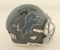 Jake Bates Signed Lions Slate Alternate Speed Mini Helmet (Beckett) at PristineAuction.com