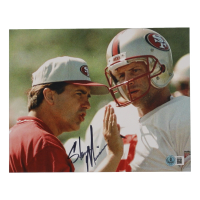 Steve Mariucci Signed 49ers 8x10 Photo (Beckett) at PristineAuction.com