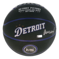 Ausar Thompson Signed Pistons City Edition NBA Basketball (Panini) at PristineAuction.com
