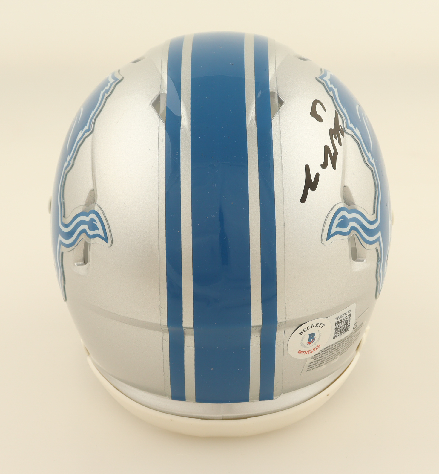 Sam LaPorta Signed Lions Speed Mini Helmet (Beckett) at PristineAuction.com Sam LaPorta Signed Lions Speed Mini Helmet (Beckett) at PristineAuction.com