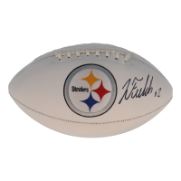 Justin Fields Signed Steelers Logo Football (Beckett) at PristineAuction.com