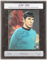 Leonard Nimoy Signed LE "Star Trek" Photo Plaque (Beckett) at PristineAuction.com