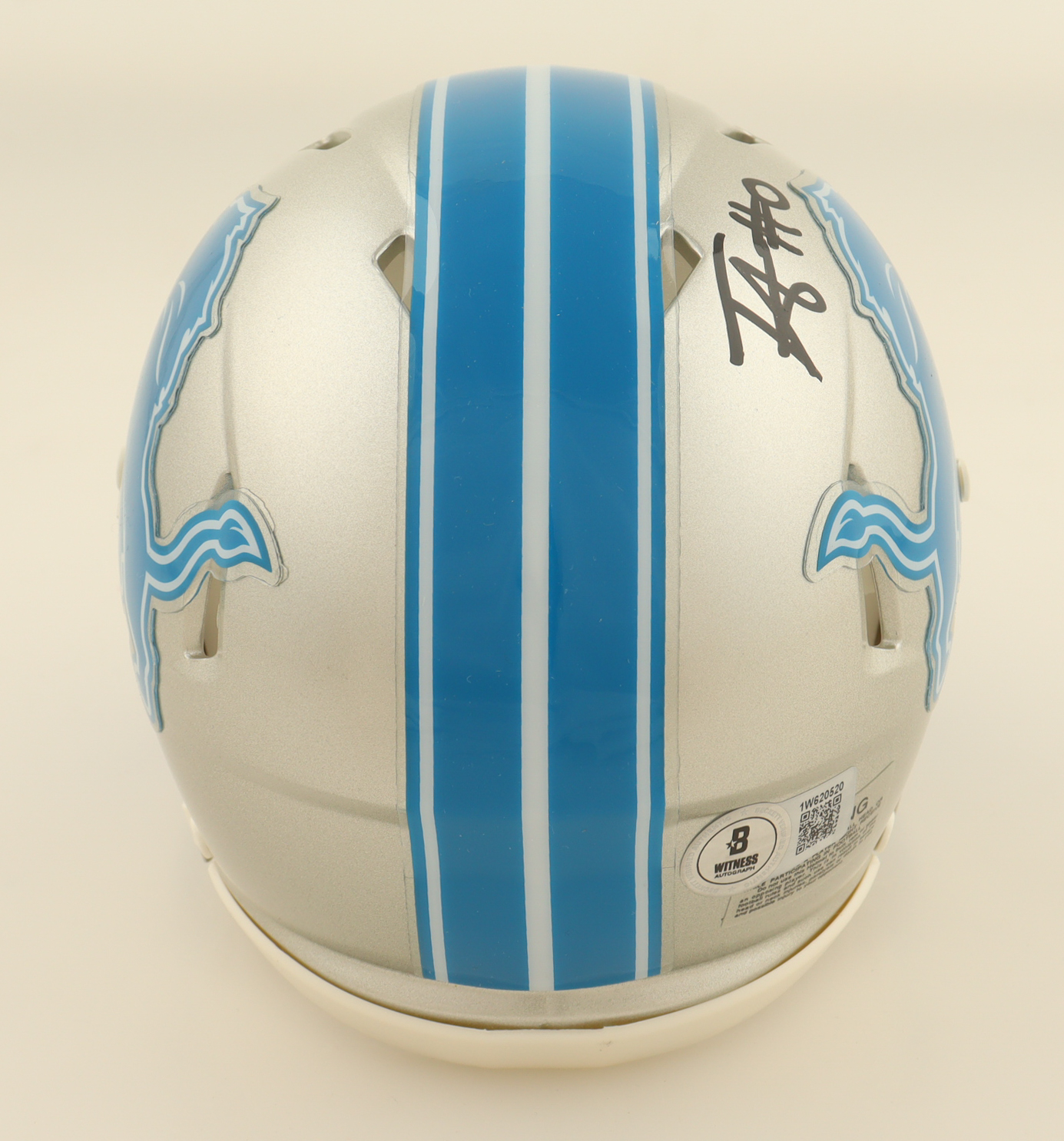 Terrion Arnold Signed Lions Speed Mini Helmet (Beckett) at PristineAuction.com Terrion Arnold Signed Lions Speed Mini Helmet (Beckett) at PristineAuction.com