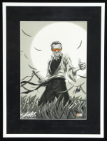 Stan Lee Signed Marvel Comics Custom Framed Art Print (Beckett) at PristineAuction.com