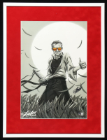 Stan Lee Signed Marvel Comics Custom Framed Art Print (Beckett) at PristineAuction.com