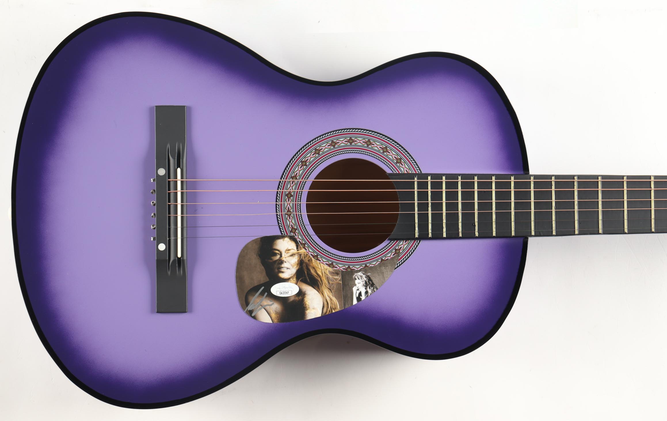 Shania Twain Guitar with Signed Custom Insert Pickguard (JSA) at PristineAuction.com Shania Twain Guitar with Signed Custom Insert Pickguard (JSA) at PristineAuction.com