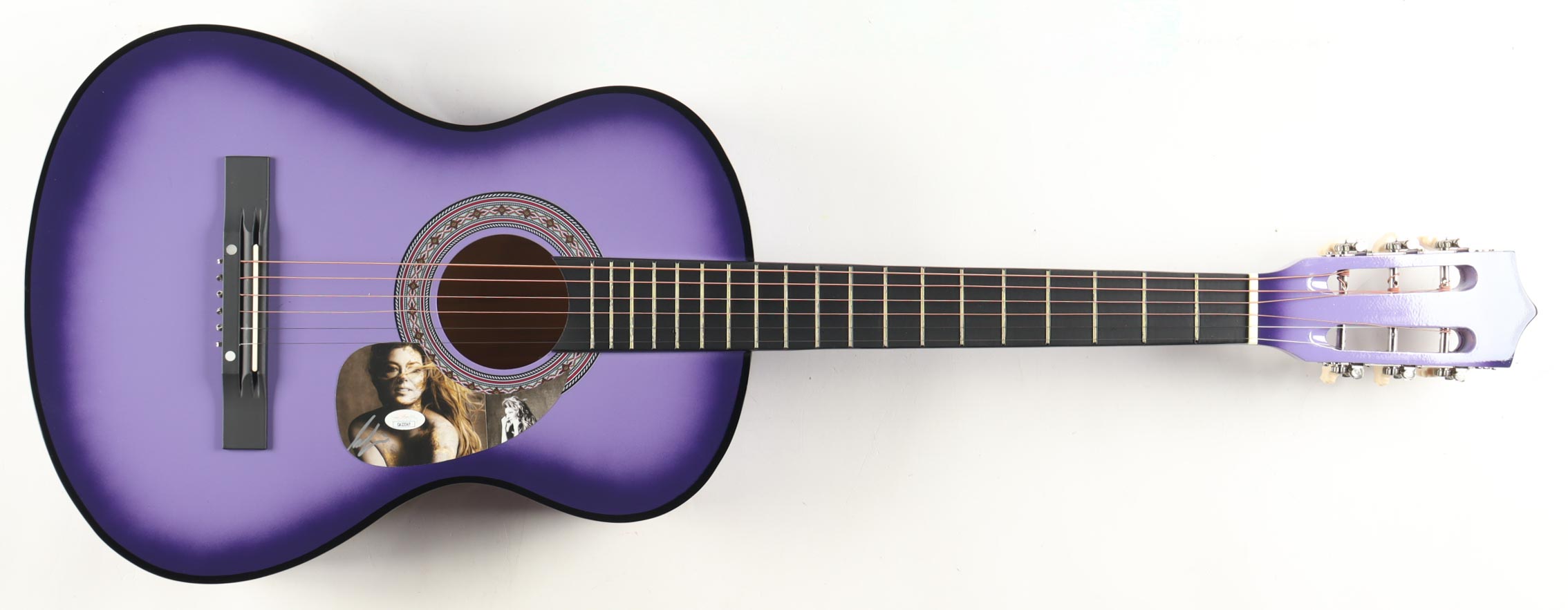 Shania Twain Guitar with Signed Custom Insert Pickguard (JSA) at PristineAuction.com Shania Twain Guitar with Signed Custom Insert Pickguard (JSA) at PristineAuction.com