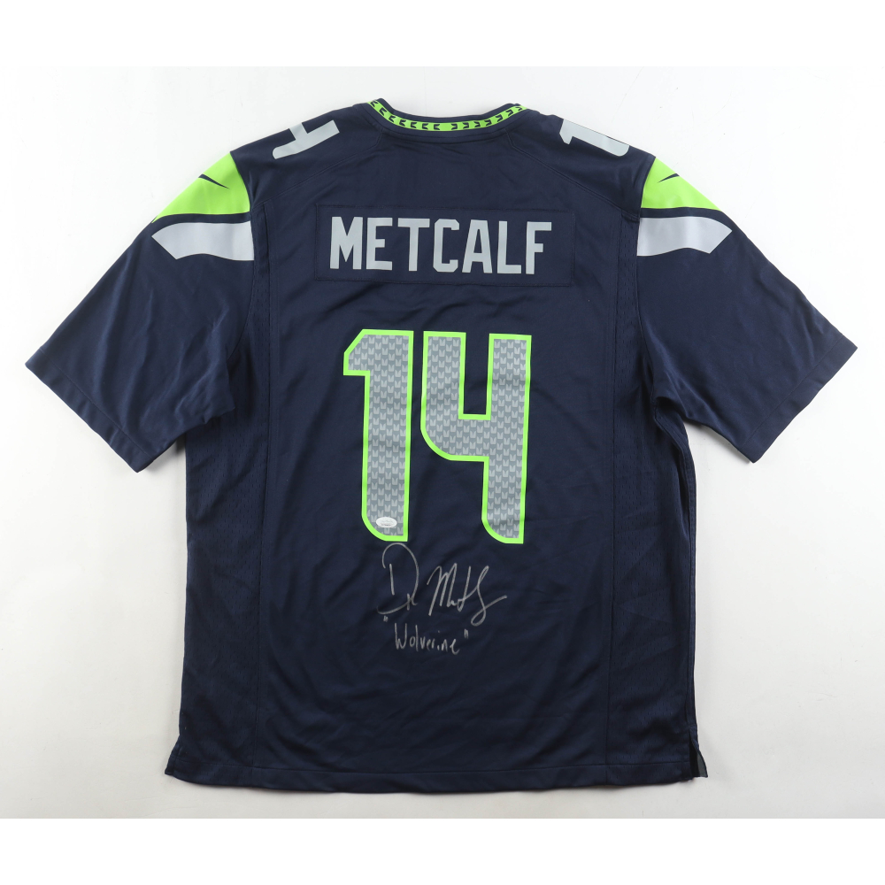 DK Metcalf Signed Seahawks Nike Authentic Jersey Inscribed "Wolverine" (JSA) at PristineAuction.com