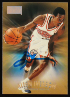 Allen Iverson Signed 1997-98 SkyBox Premium #100 (JSA) at PristineAuction.com