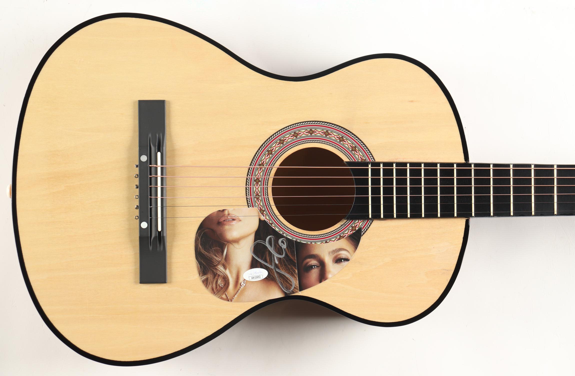 Jennifer Lopez Signed 38" Acoustic Guitar (JSA) at PristineAuction.com Jennifer Lopez Signed 38" Acoustic Guitar (JSA) at PristineAuction.com