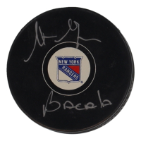 Steven Schirripa Signed Rangers Logo Hockey Puck Inscribed "Bacala" (YSMS) at PristineAuction.com