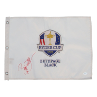 Bryson DeChambeau Signed 2025 Ryder Cup Golf Pin Flag (PSA) at PristineAuction.com